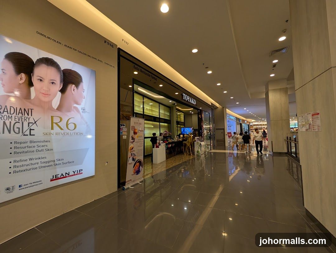 Mall Interior with Shops