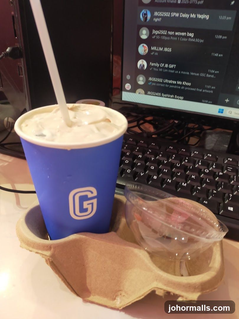Beverage and Computer Setup
