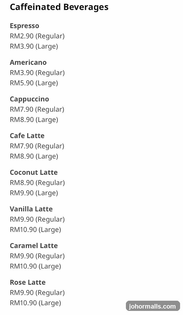 Caffeinated Beverages