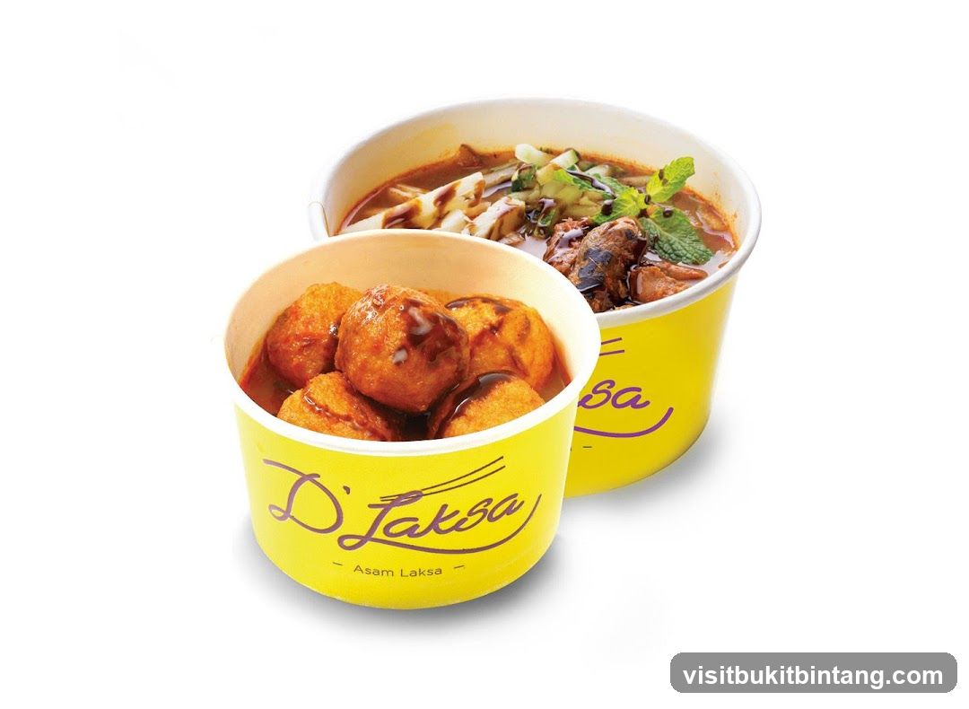 Asam Laksa and Fried Balls