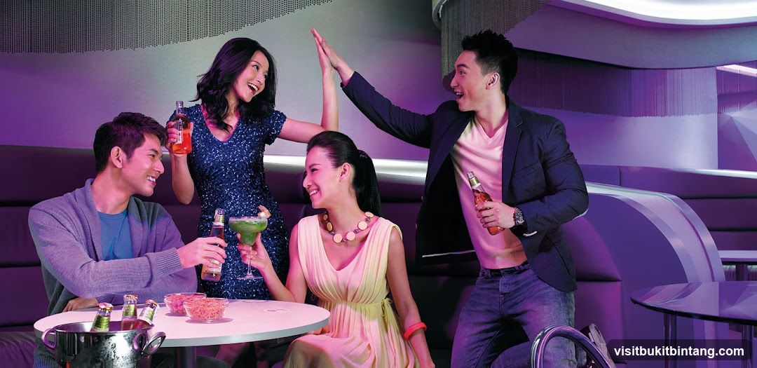 Group of friends in a lounge setting