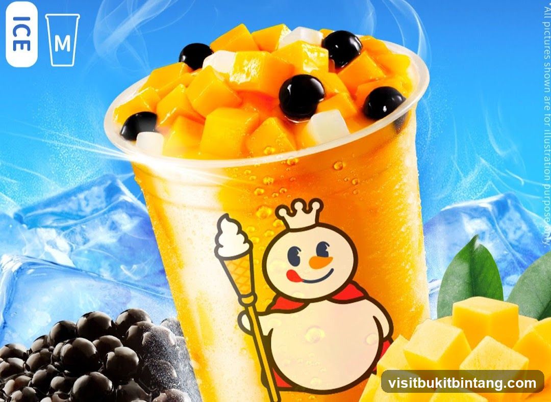 Mango Bubble Tea Product Advertisement