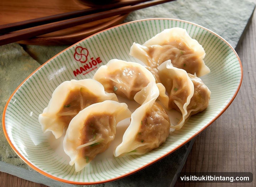 Dumplings on Plate