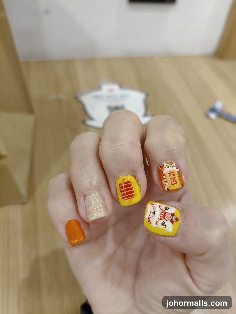 Nails with Chinese New Year Designs