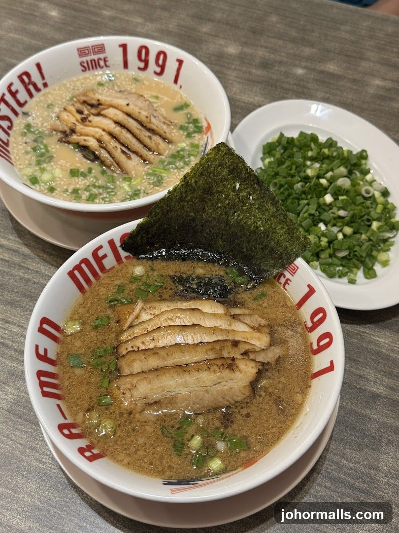 Two bowls of ramen