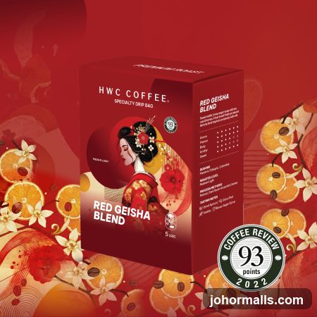 HWC Coffee Red Geisha Blend Drip Bag Packaging