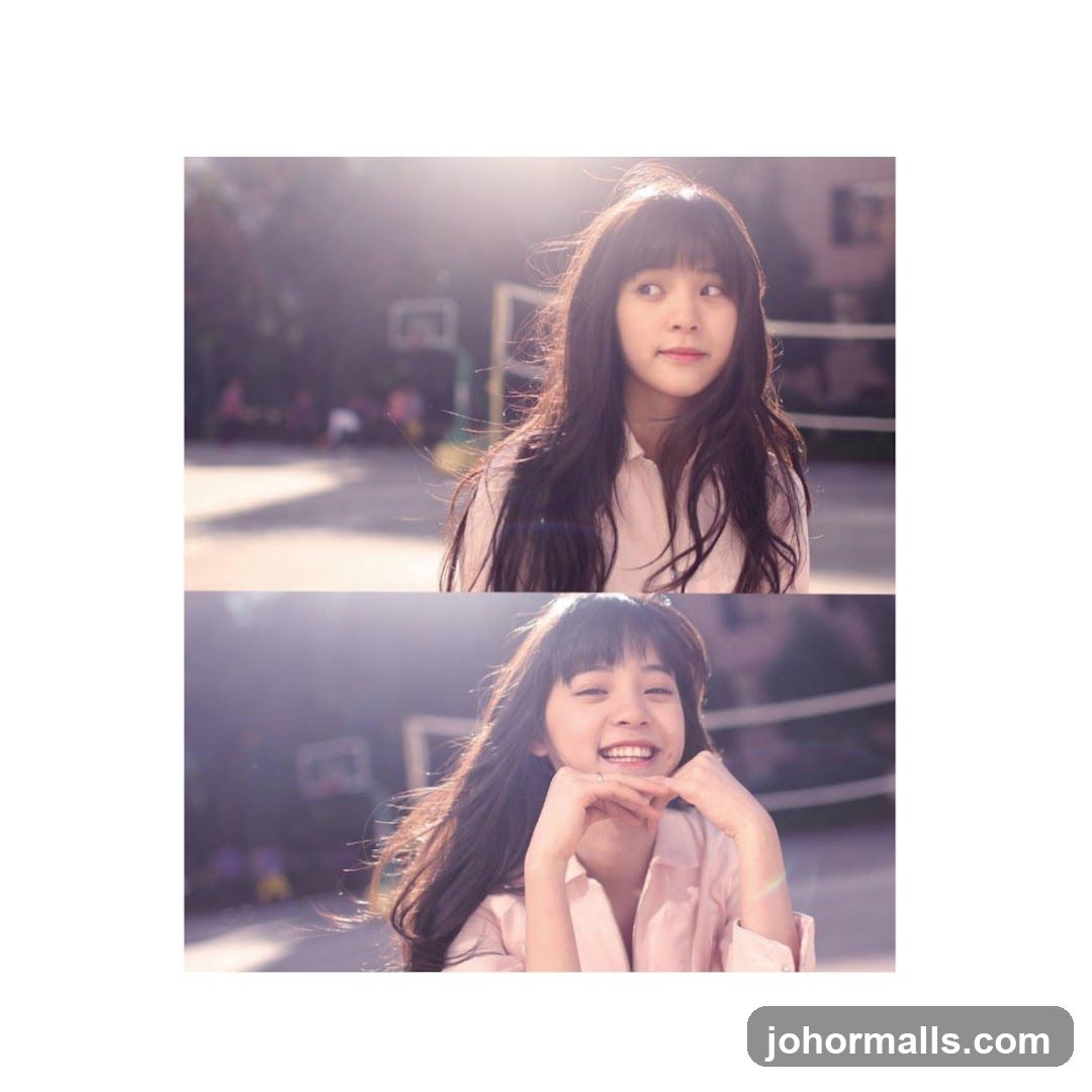 Two portraits of a young woman