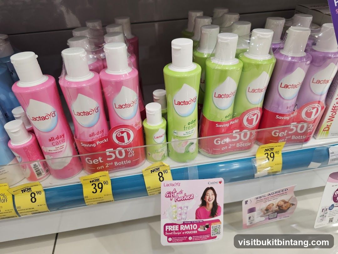 Feminine Wash Products on Display
