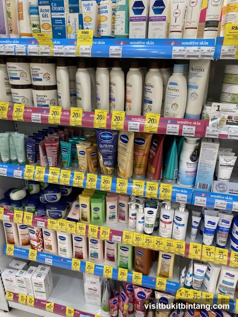Skincare Products on Shelves