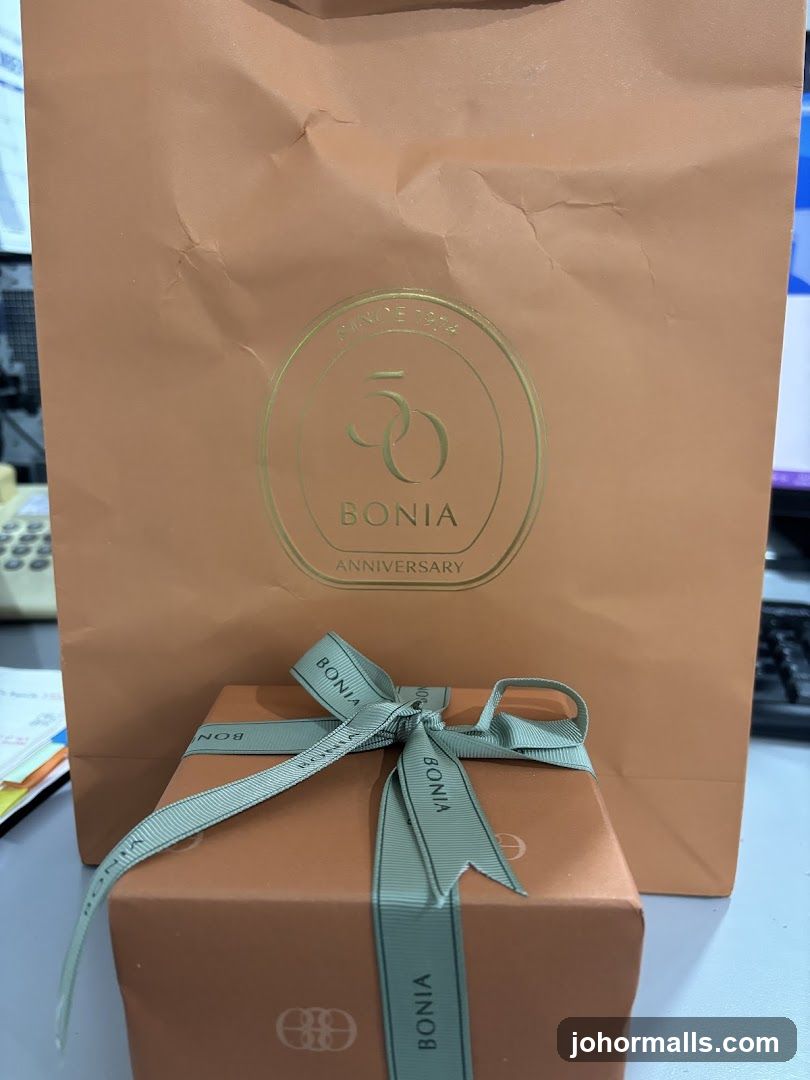 Bonia Anniversary Gift Bag and Box