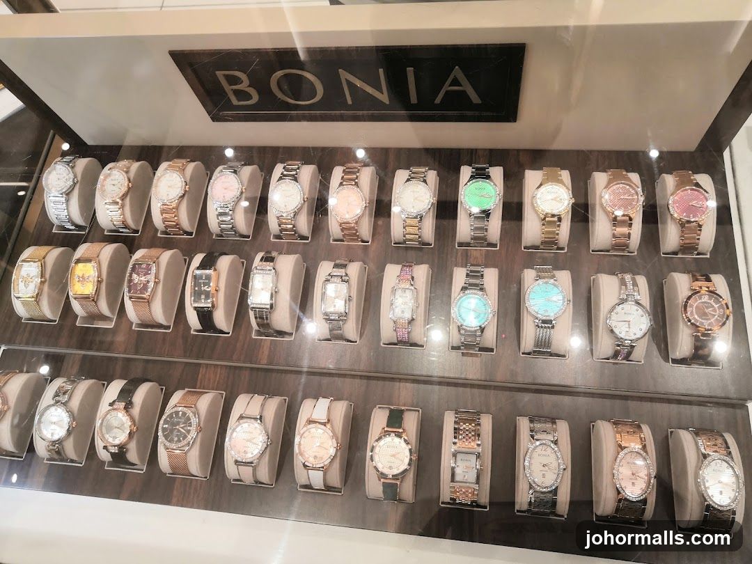 Display of Bonia Watches