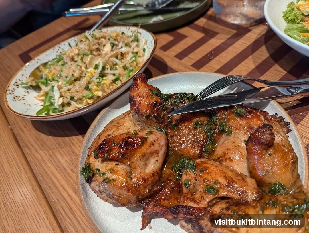 Roasted Chicken and Rice Dish
