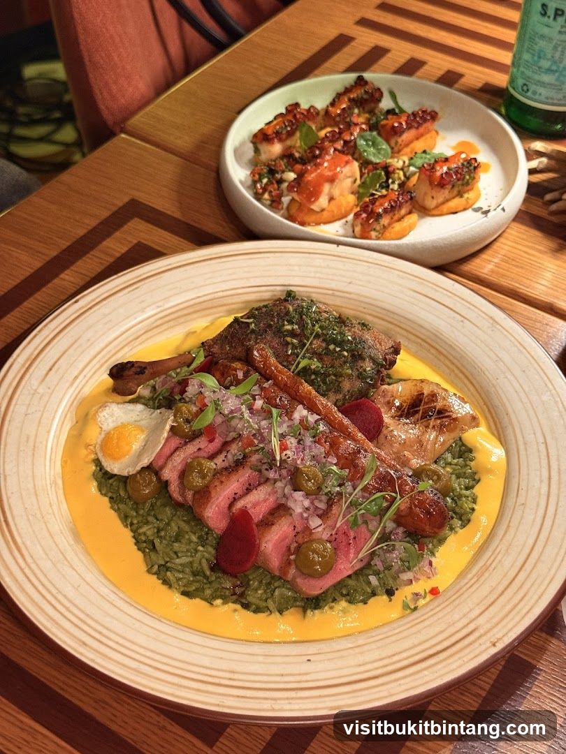 Gourmet Duck and Octopus Dishes