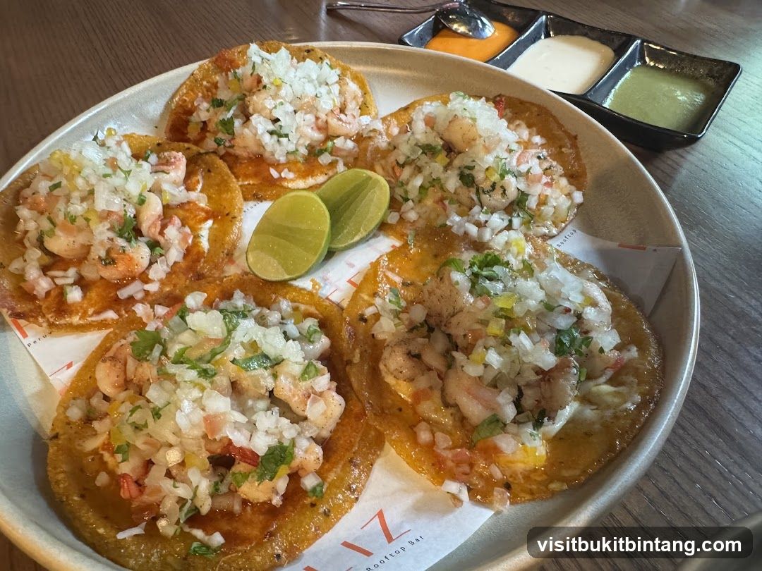 Shrimp Tacos with Dips