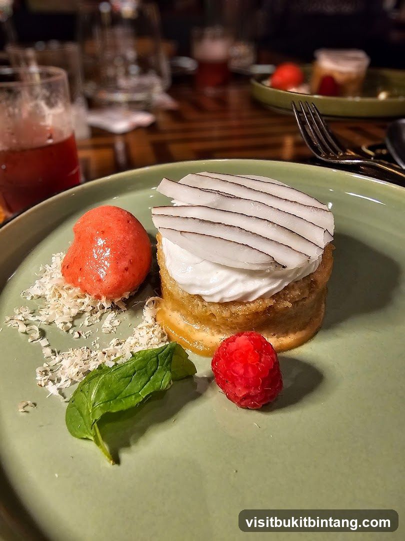 Dessert with Coconut and Raspberry