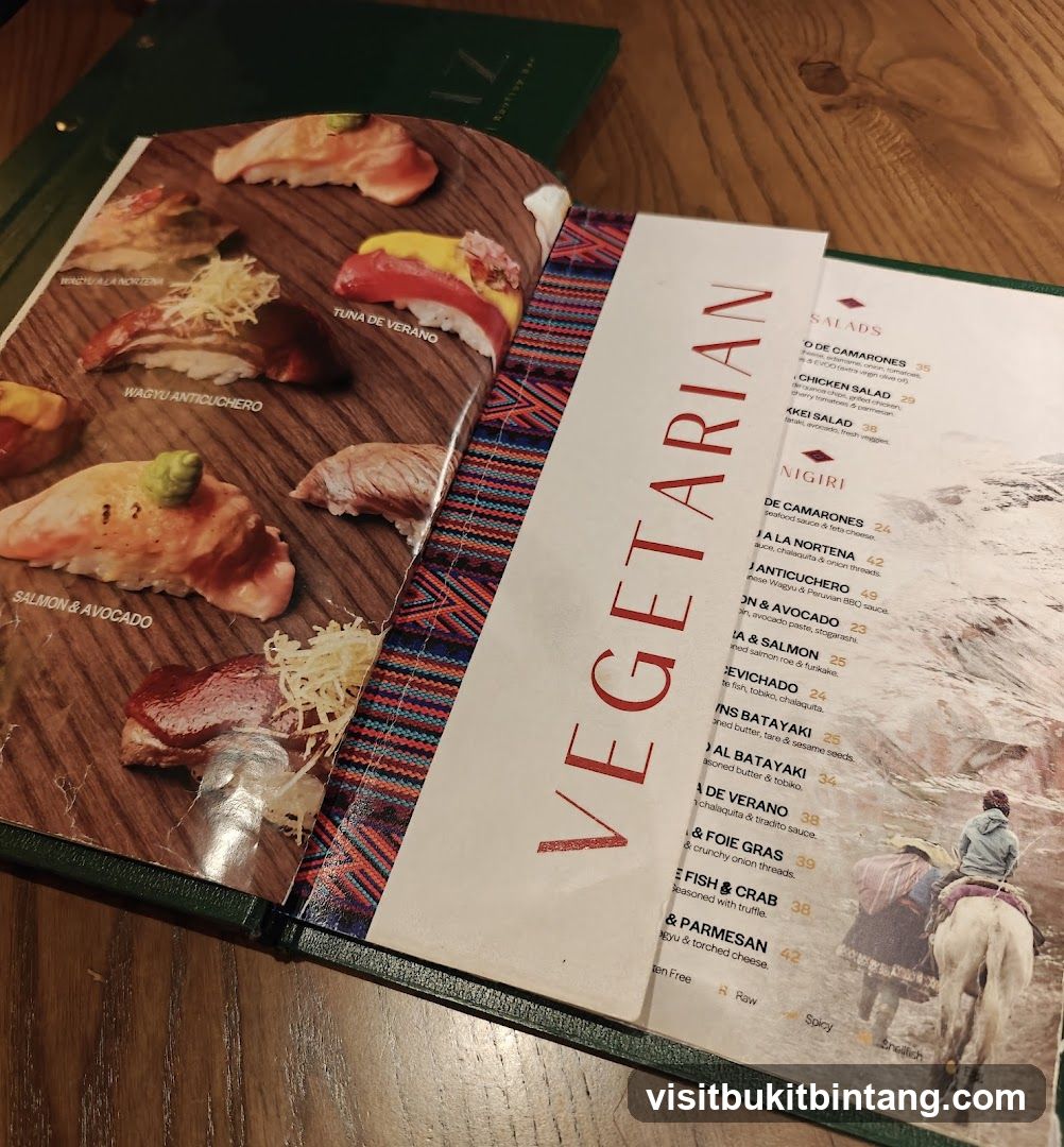 Vegetarian Menu