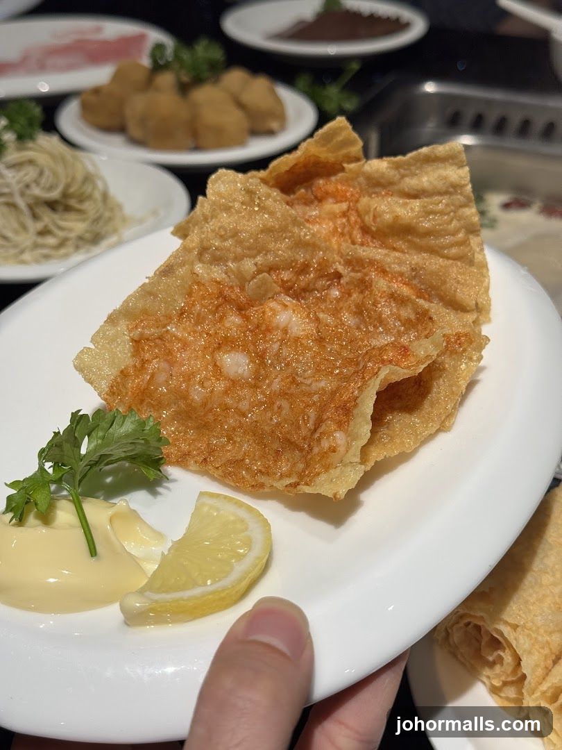 Fried Tofu Skin with Shrimp
