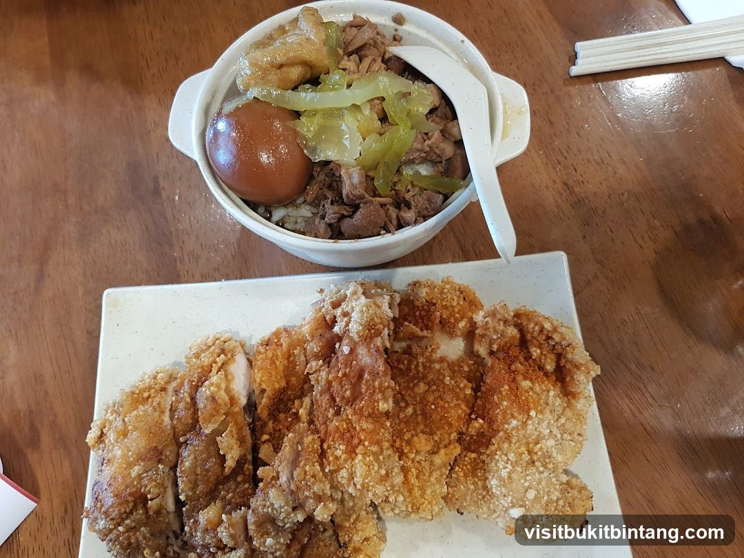 Braised Pork Rice with Fried Chicken Cutlet