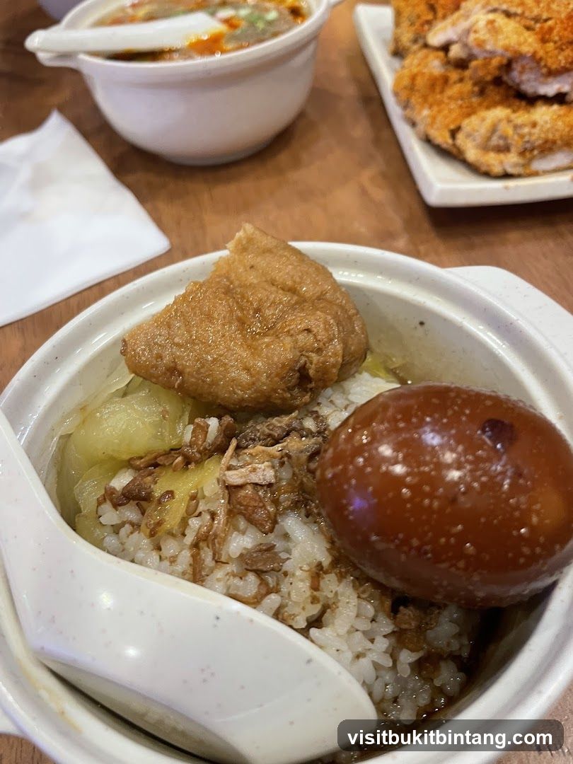 Braised Pork Rice with Egg and Tofu