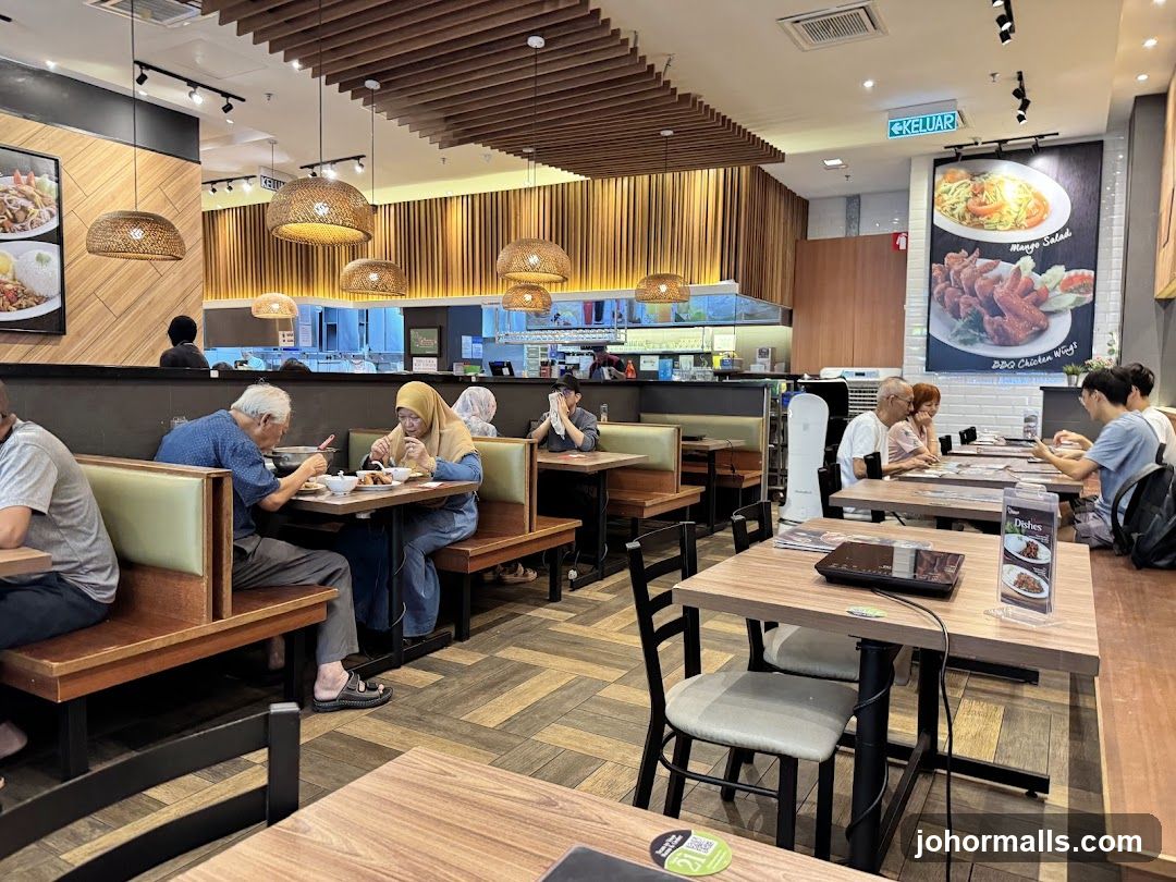 Restaurant Interior with Diners