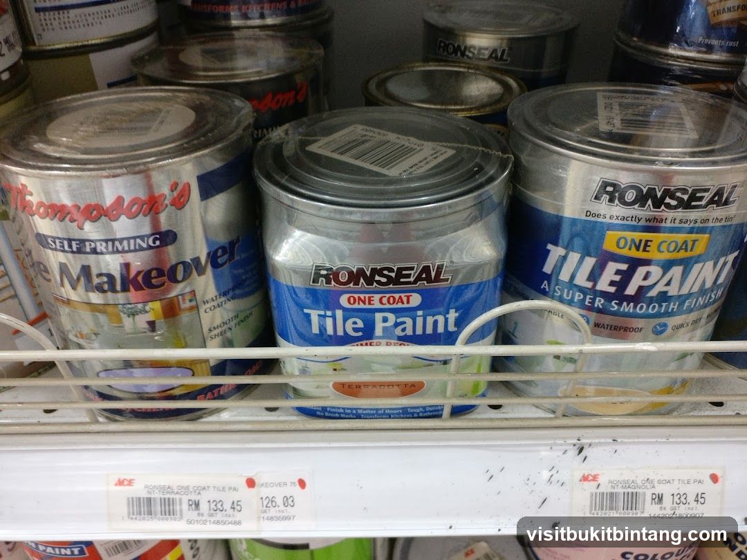 Paint Cans on Shelf