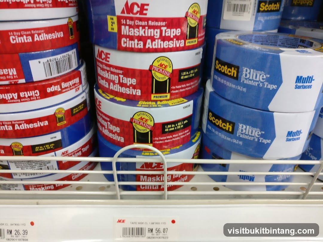 Rolls of Masking and Painter's Tape