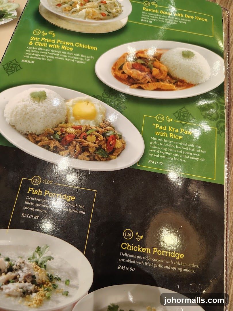 Thai Menu