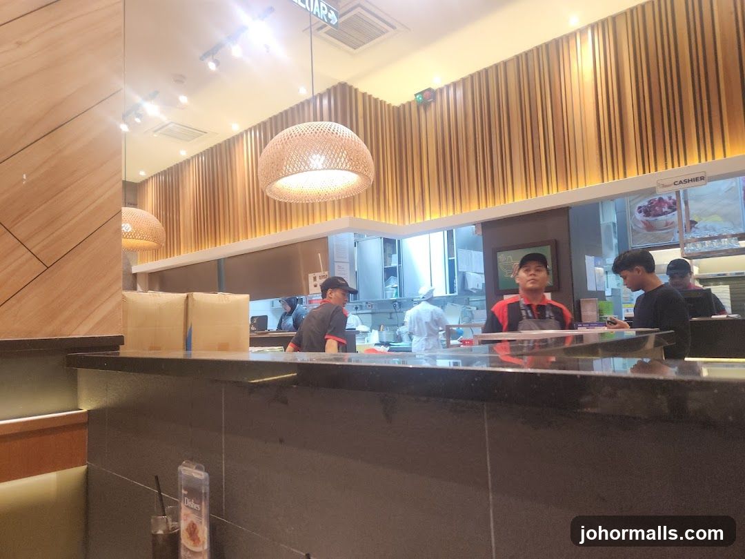 Restaurant Interior with Staff
