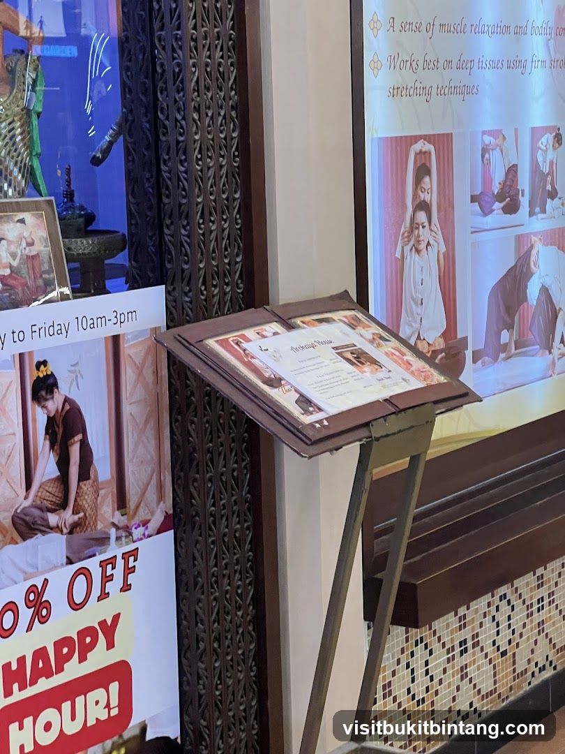 Massage Advertisement and Menu Stand