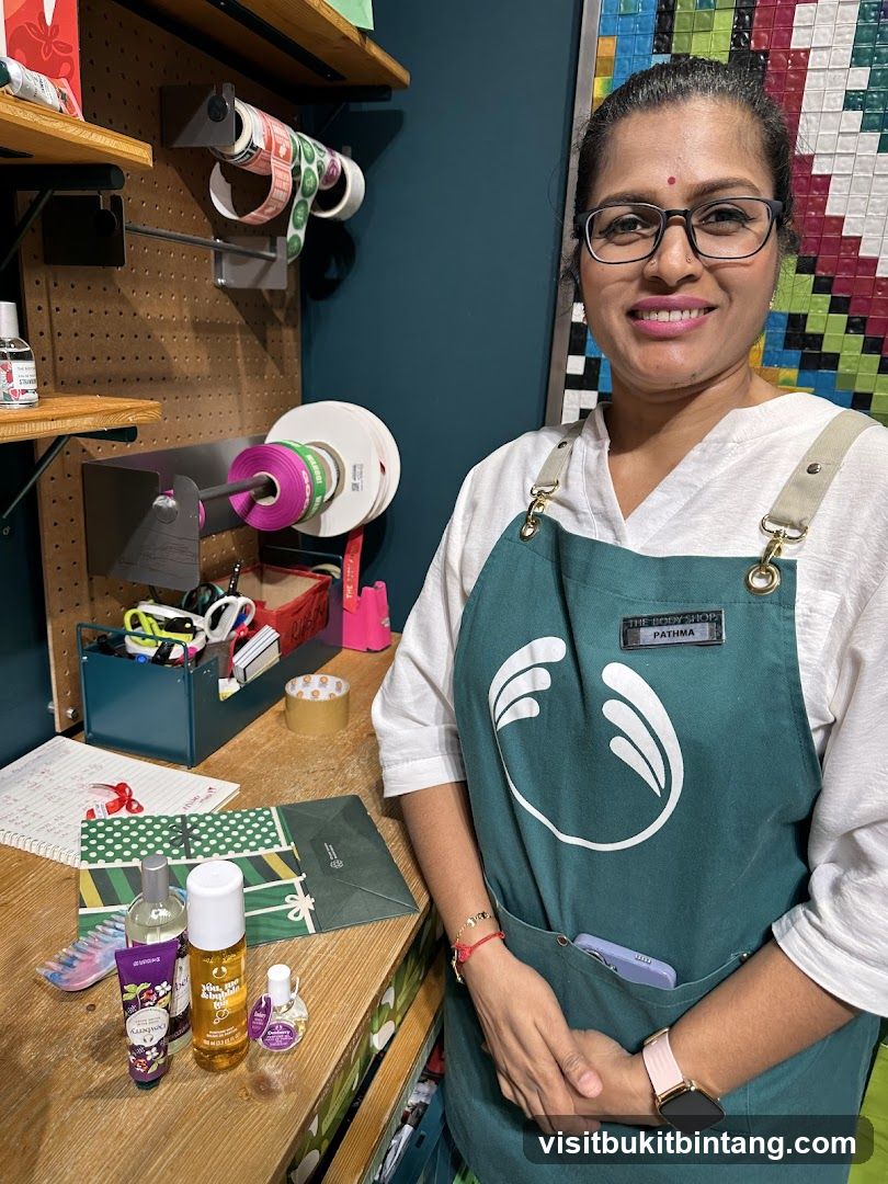 Employee at The Body Shop