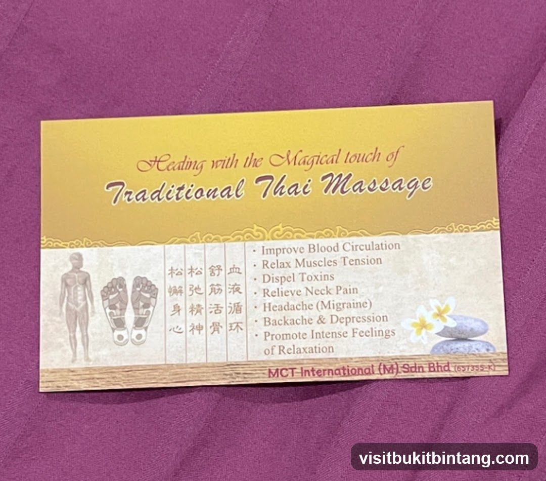 Traditional Thai Massage Flyer