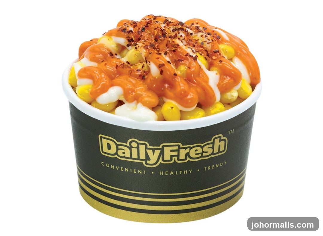 Corn Cup with Sauces