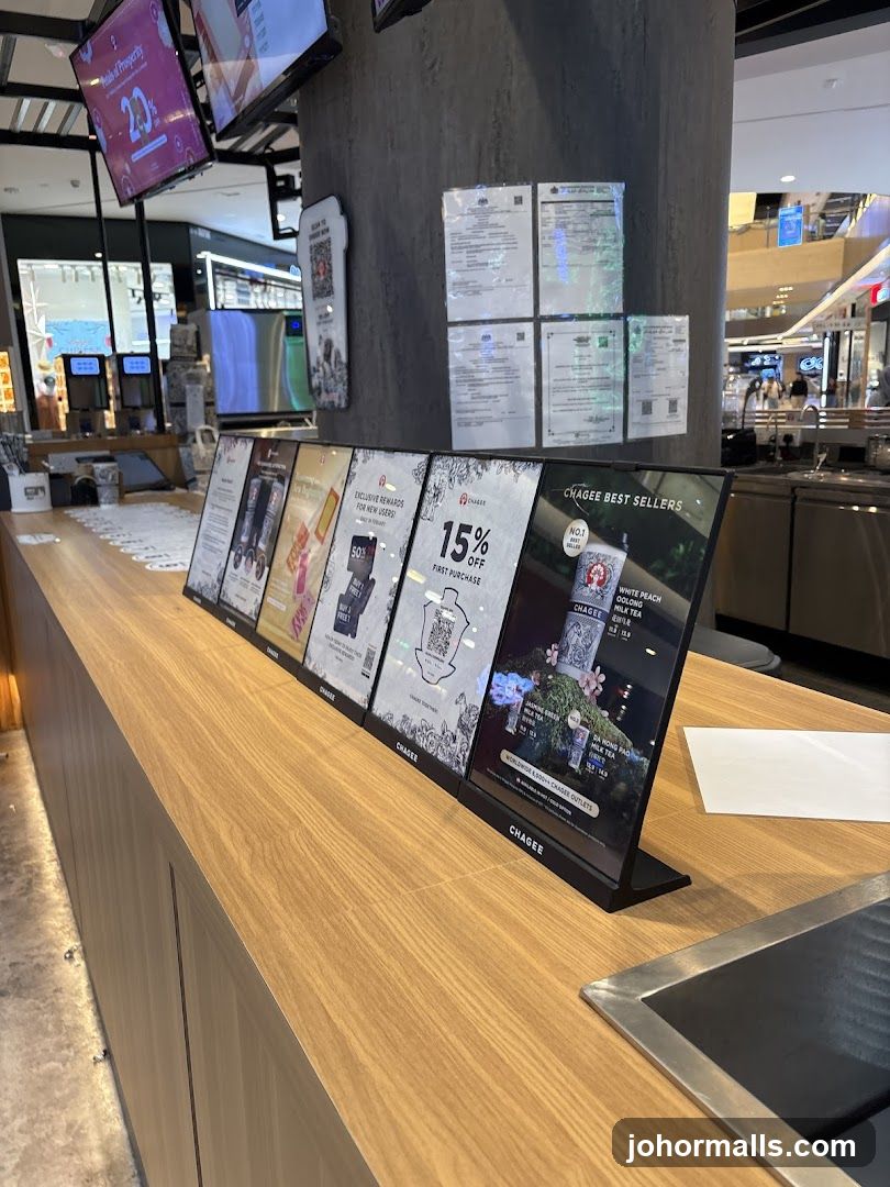 Chagee Promotions and Best Sellers Display