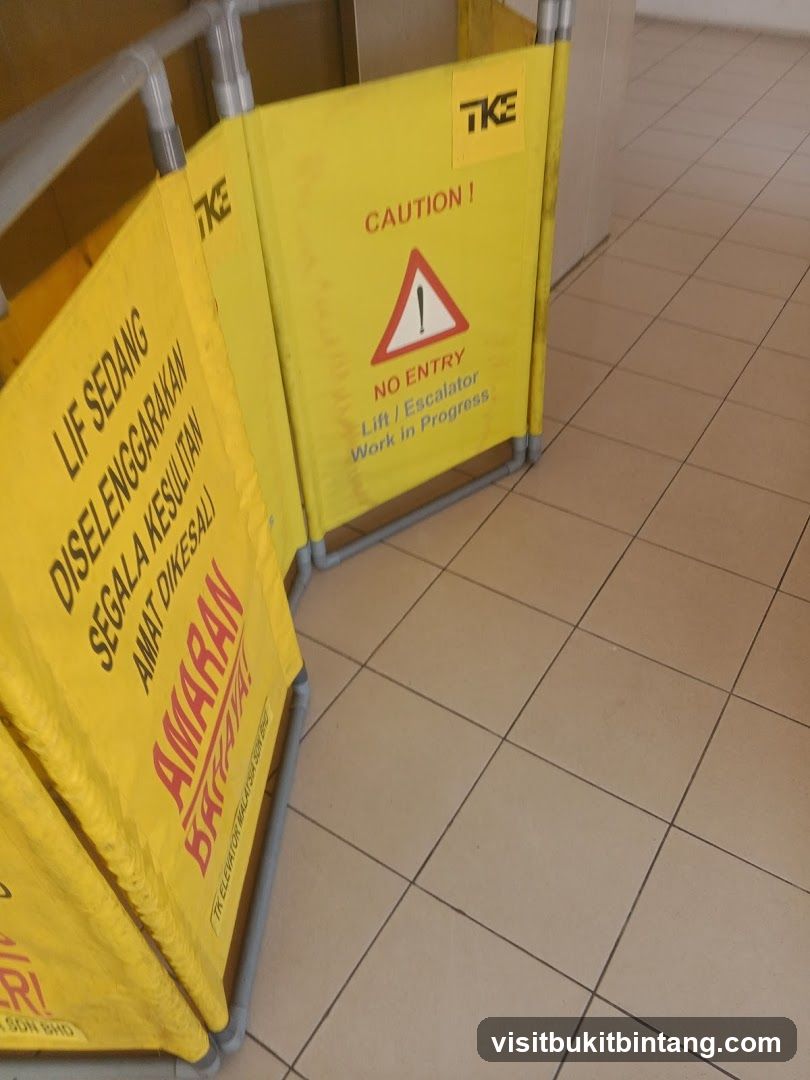 Caution signs