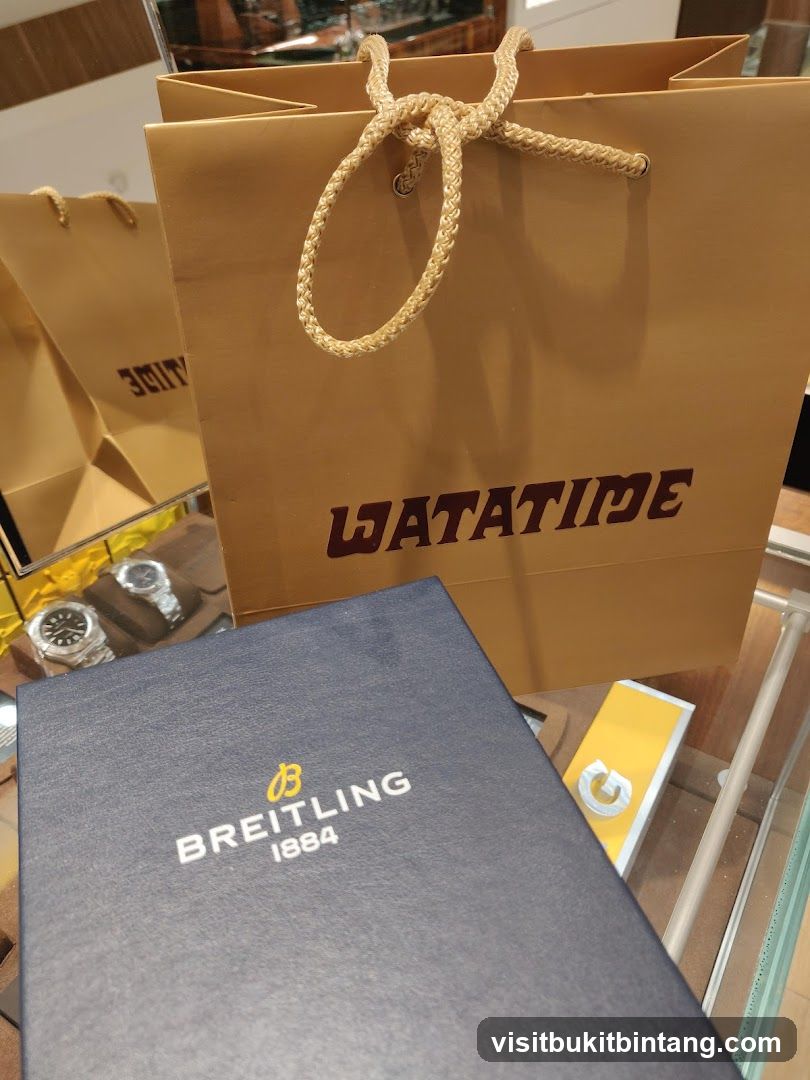 Breitling Watch Box and Shopping Bag