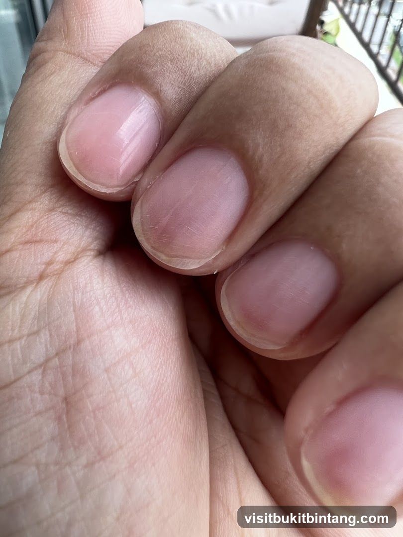 Close-up of fingernails