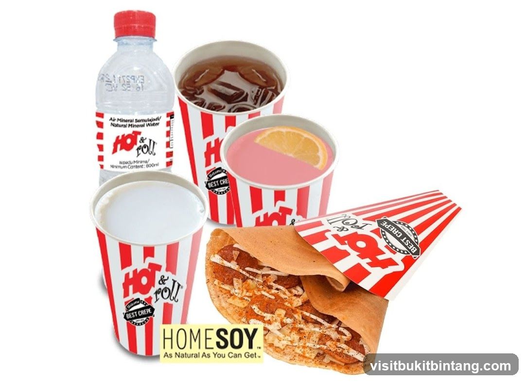Hot & Roll Crepe and Drinks