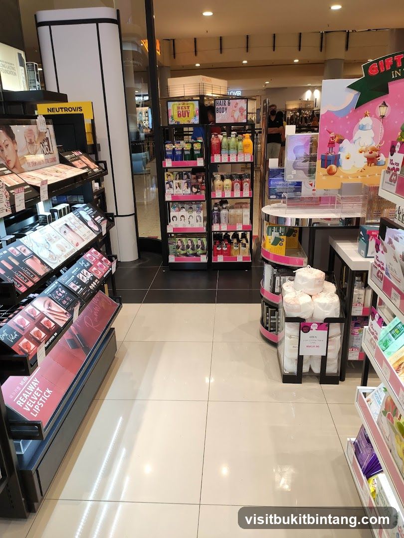Cosmetics and Personal Care Products Display