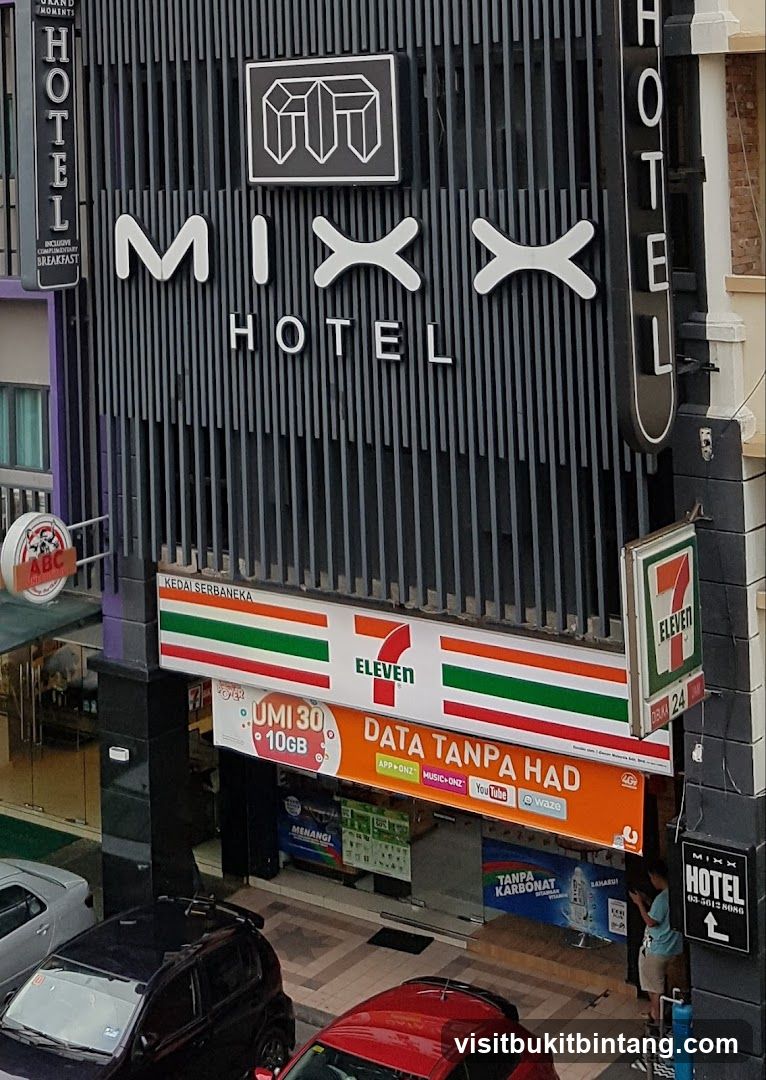 Mixx Hotel and 7-Eleven