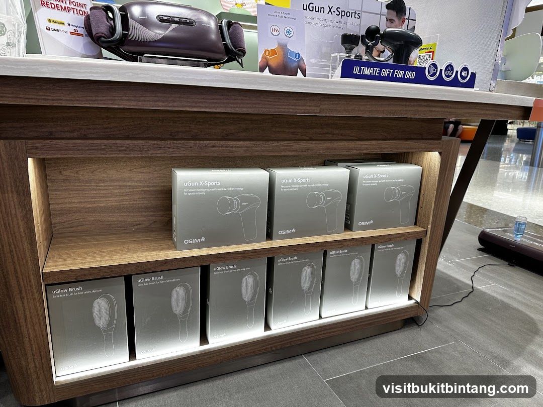 OSIM Massage and Hair Care Products Display