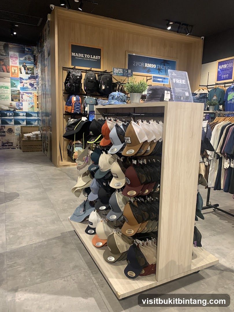 Store Interior with Apparel and Accessories