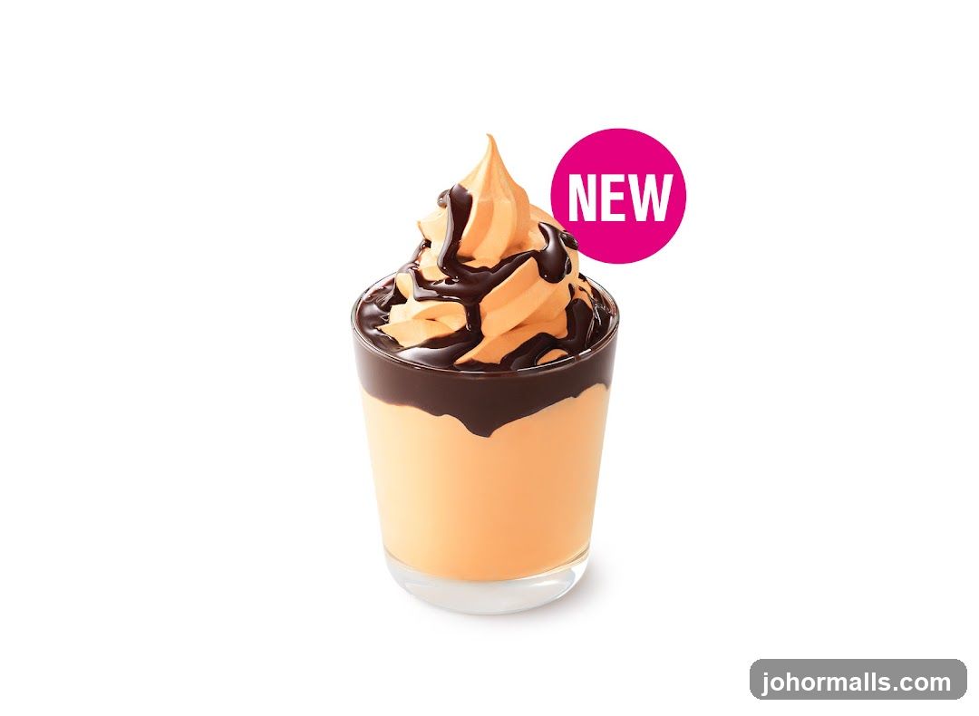 New Soft Serve with Chocolate Drizzle