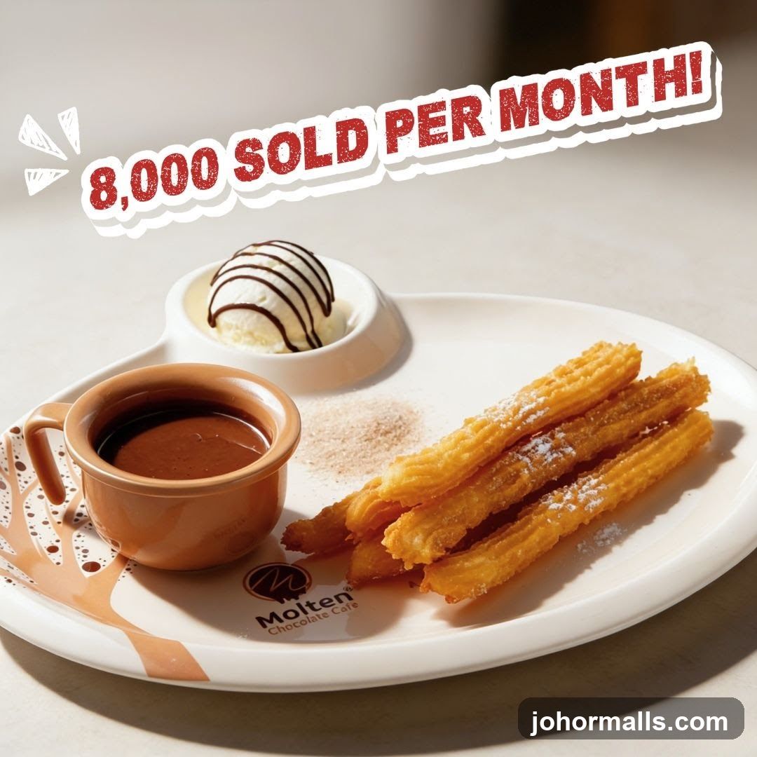 Churros with Chocolate Dip and Ice Cream