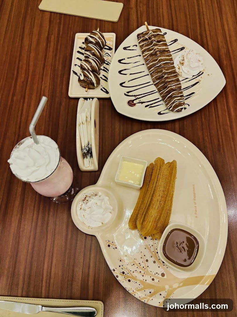Dessert Platter with Churros and Chocolate