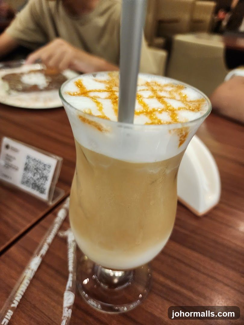 Iced Coffee with Caramel Drizzle