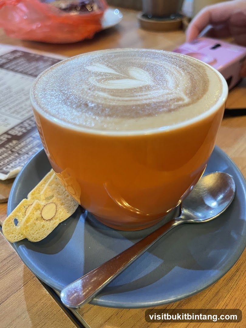 Latte with Biscotti