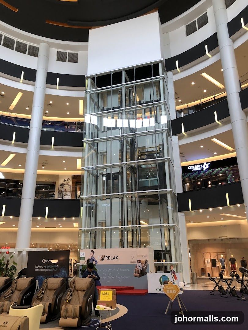 Mall Atrium with Massage Chairs