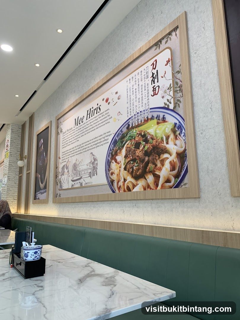 Restaurant Interior with Noodle Display
