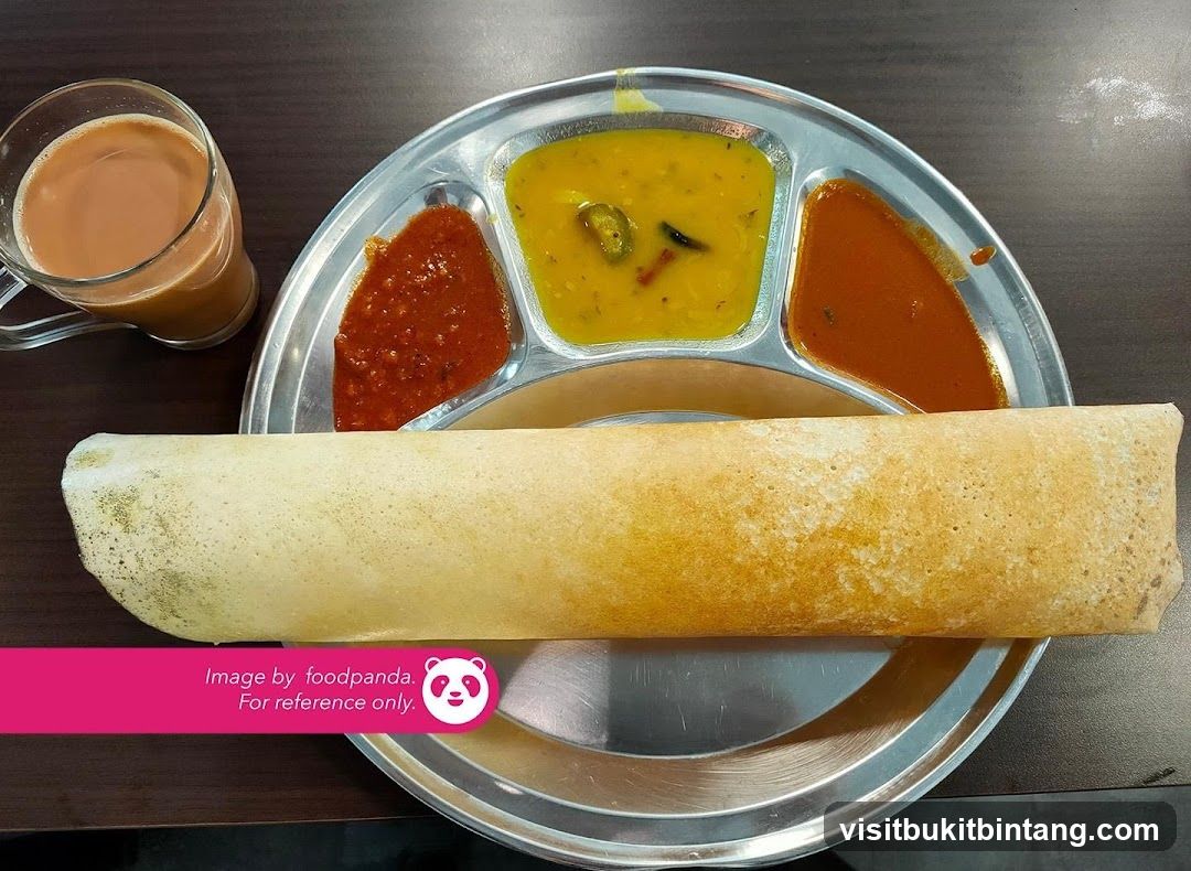 Dosa with Curries and Tea