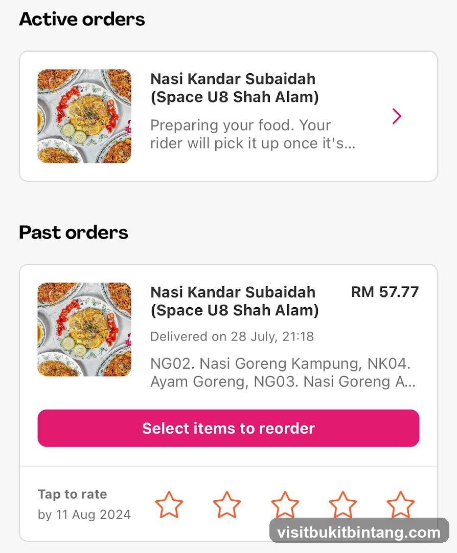 Order History